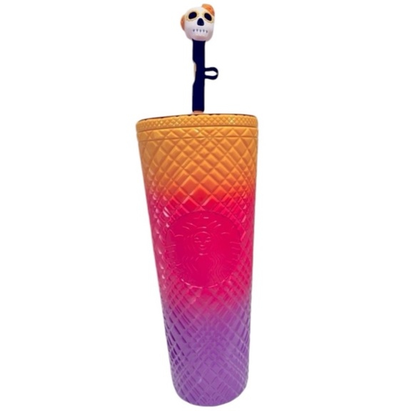 Starbucks Other - NEW Starbucks Halloween 2024 Tricolor Ombré Tumbler 24oz w/ Sugar Skull